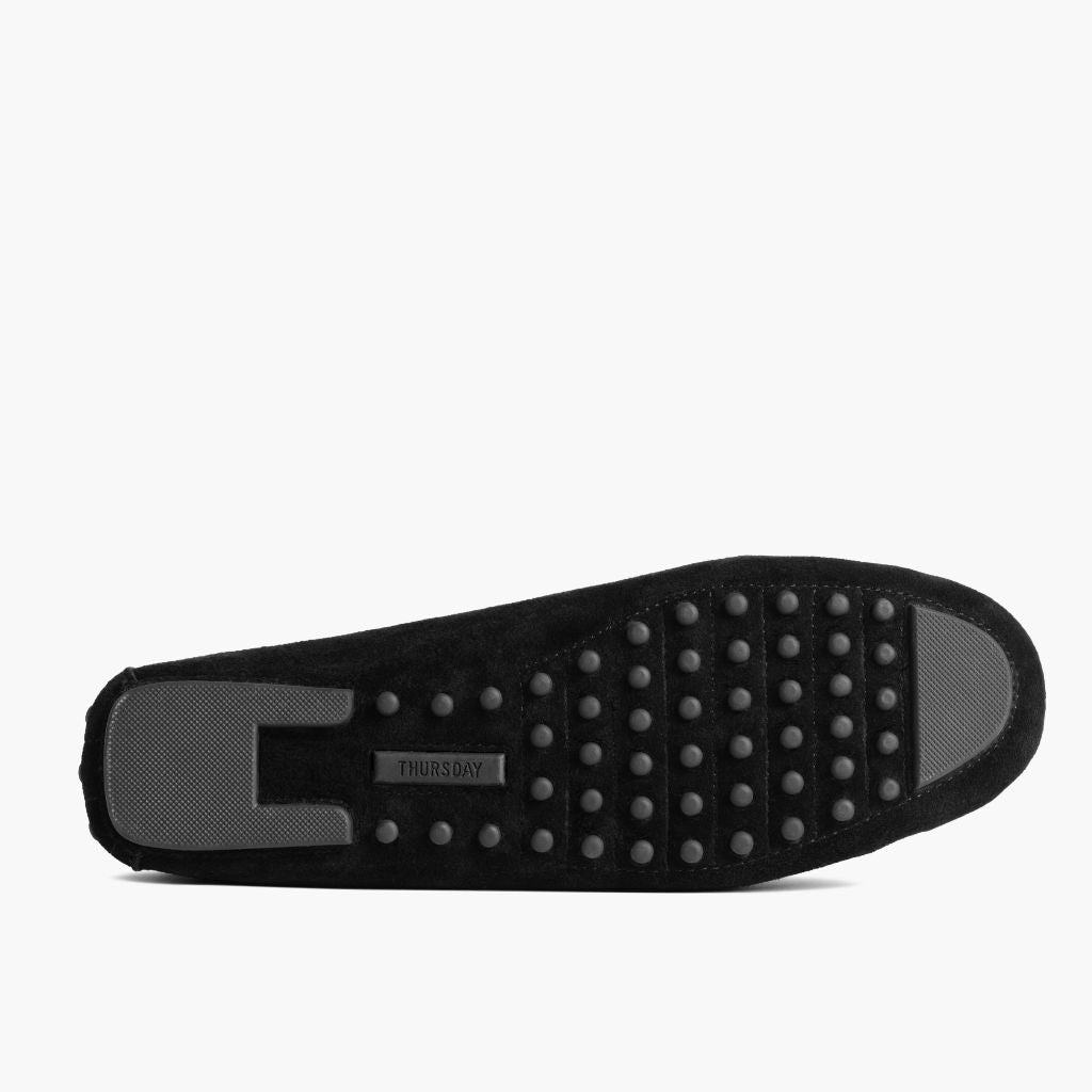 Driving Loafer | Black Suede
