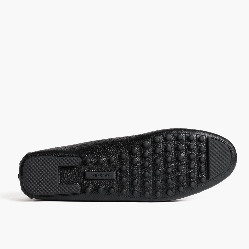 Driving Loafer | Black & Gold
