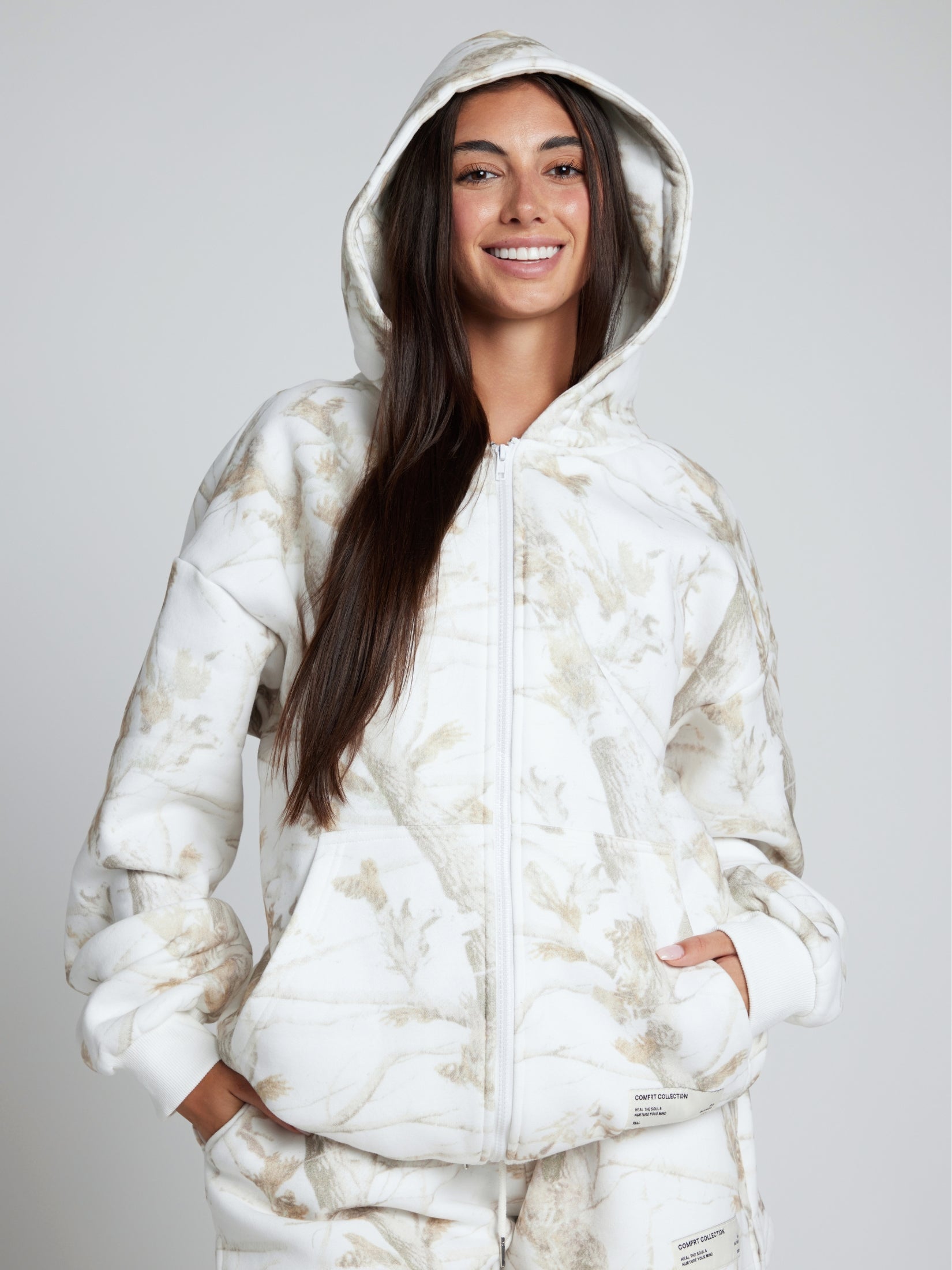 Camo Zip Hoodie